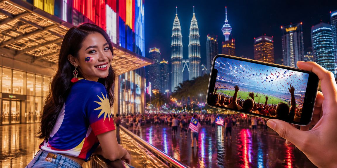 Pemain mengakses permainan kasino dan poker dalam talian melalui telefon mudah alih di Kuala Lumpur