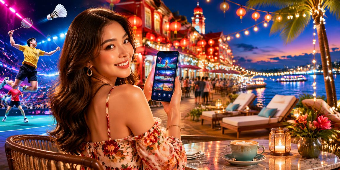 Antaramuka platform permainan dalam talian yang diakses melalui telefon pintar di Melaka